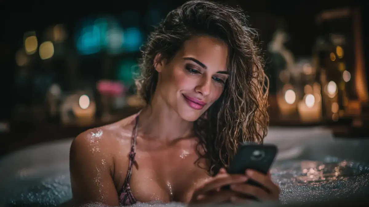 Browsing spicychat alternative on a smartphone screen