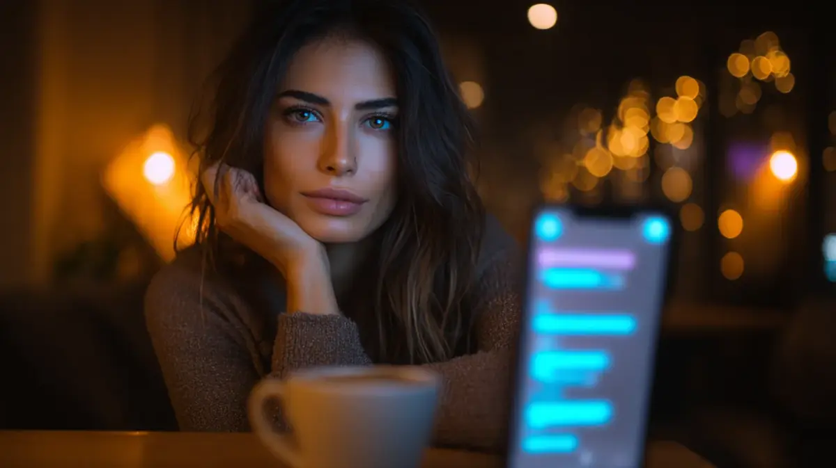 Person exploring candy ai review features on their phone